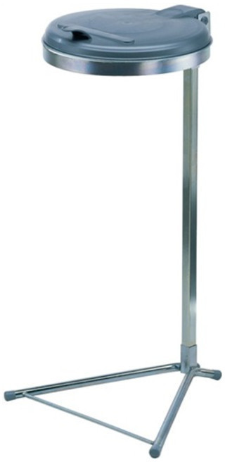 VAR Waste collector H980xW500xD530mm 120l lid silver (KS) with stand