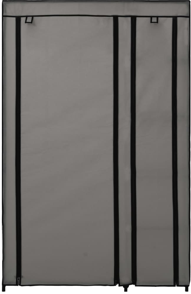 VidaXL Armoire pliable en tissu gris foncé 110 x 45 x 175 cm