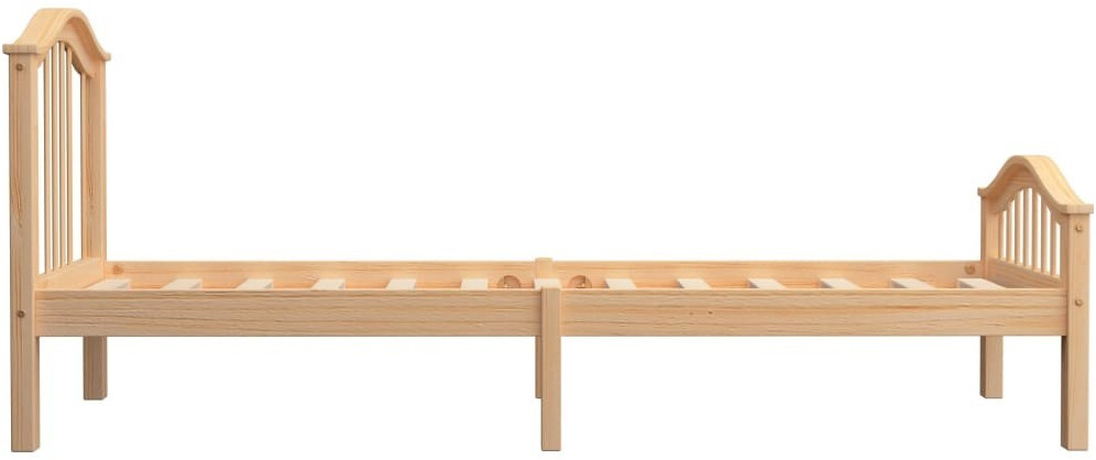 VidaXL Cadre de lit en pin massif naturel 100 x 200 cm