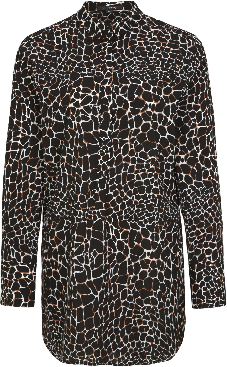 Comma Chiffon Blouse (85.899.11.1333) black kroko
