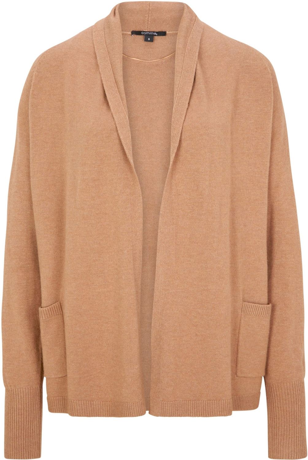 Comma Open-fronted cardigan (85.899.64.2450) camel melange