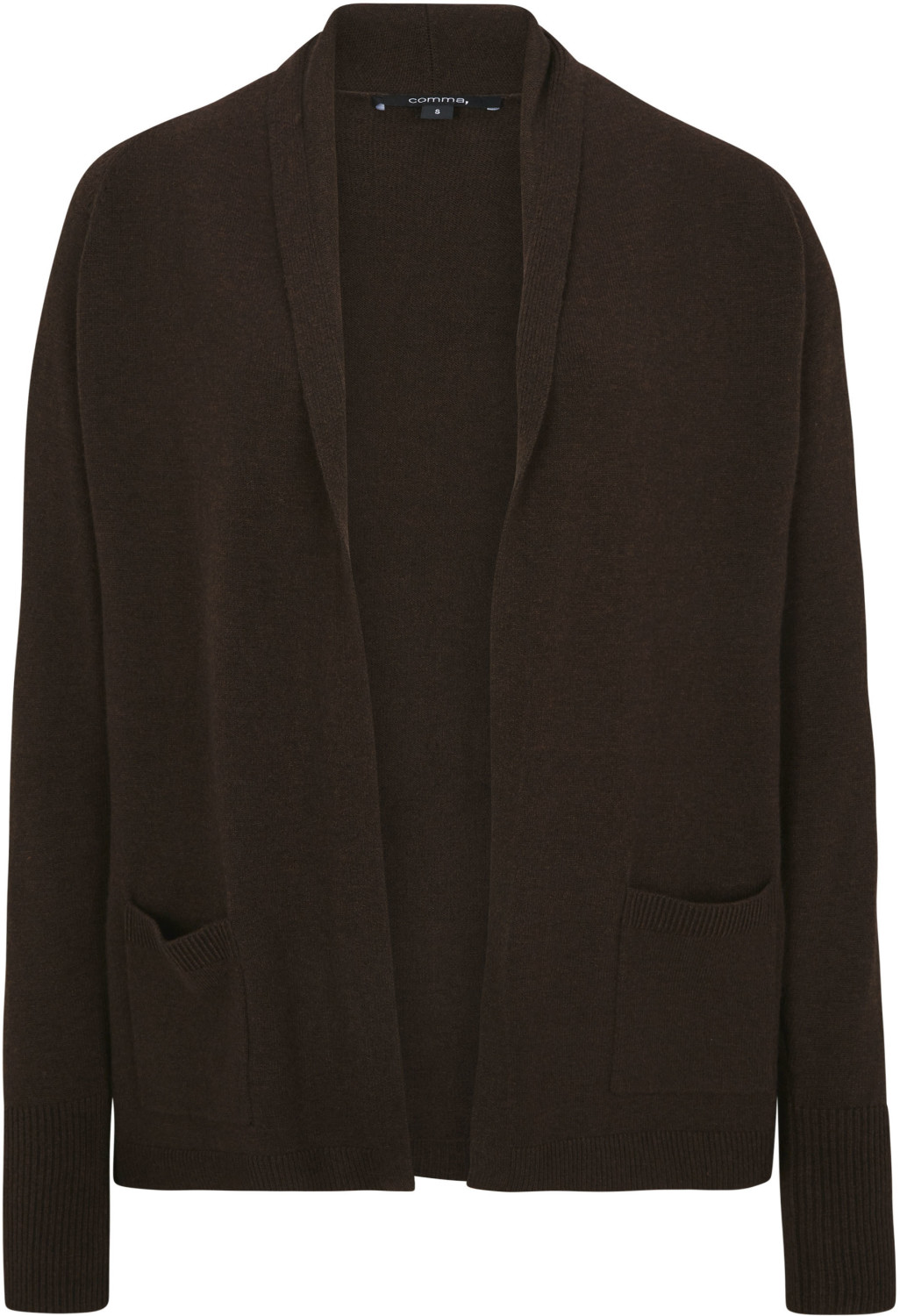 Comma Open-fronted cardigan (85.899.64.2450) chocolate melange