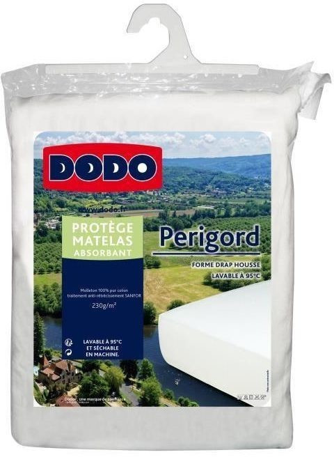 DODO Protège-matelas molleton absorbant Perigord 180 x 200 cm