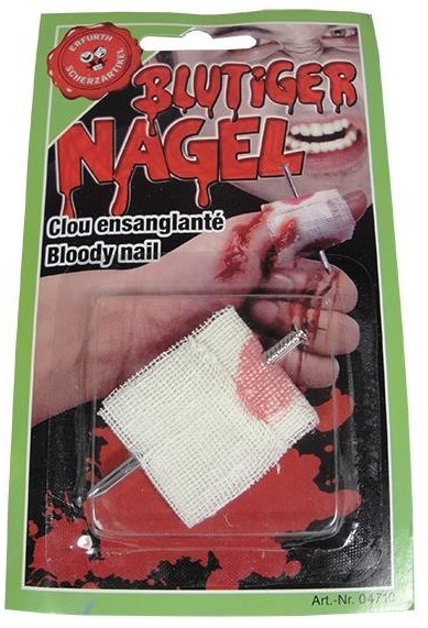 J.G. Schrödel Bloody Nail Partygag False Wound Fasching Halloween