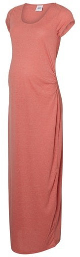 Mamalicious Mlnella S/S Jersey Maxi Dress V. (20008346) slate rose
