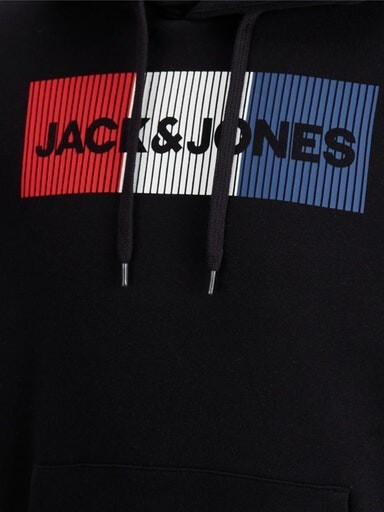 Felpe con zip Jjecorp Logo Sweat Hood Noos uomo blu