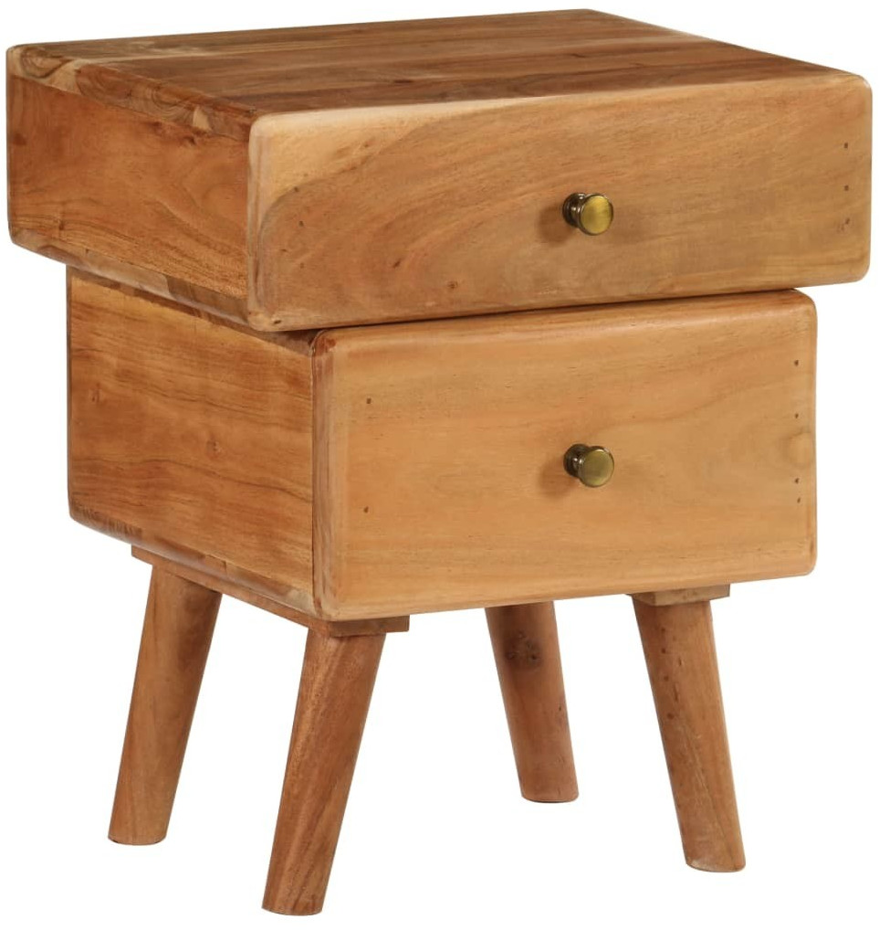 VidaXL Table de chevet bois d'acacia 40 x 35 x 49 cm