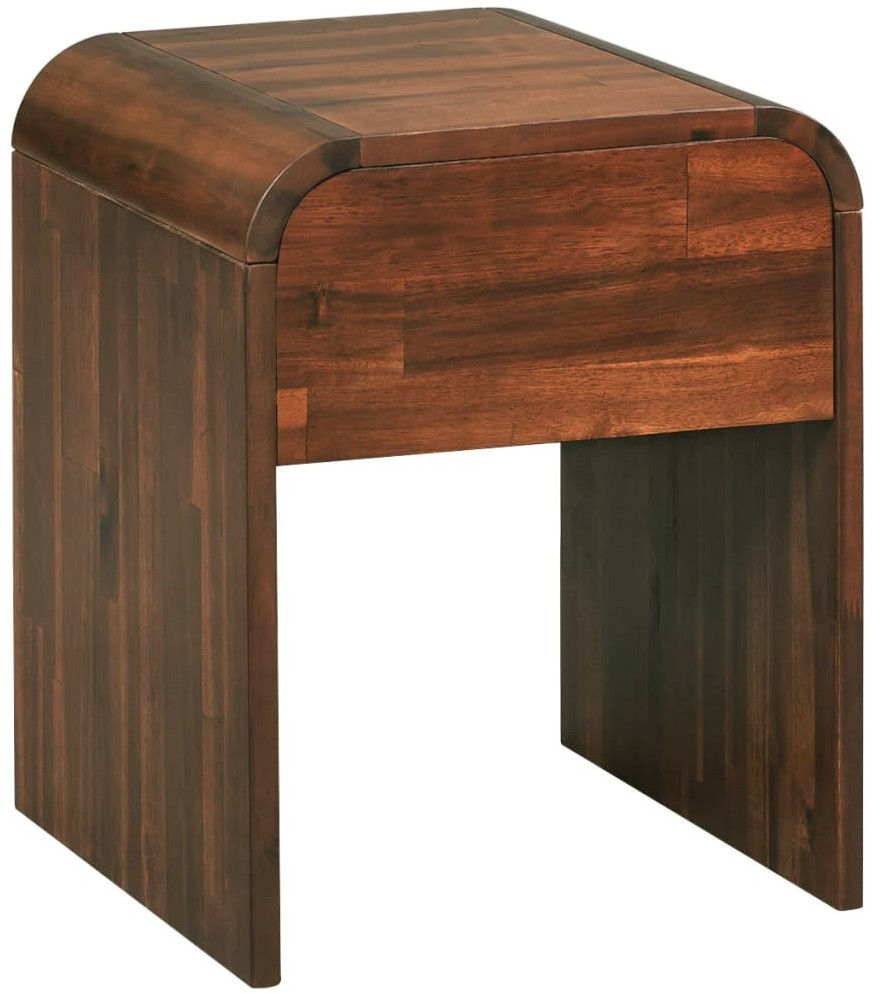 VidaXL Table de chevet bois d'acacia 41,5 x 42 x 52 cm