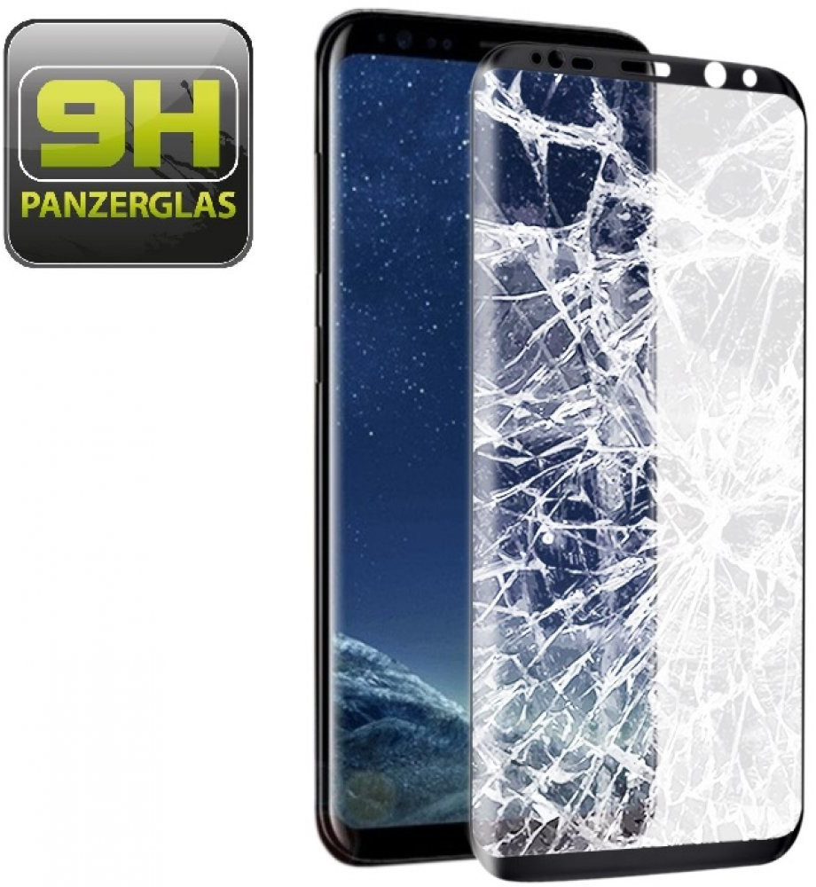 Protectorking 2x 9H Hartglas für Samsung Galaxy S8 Plus FULL