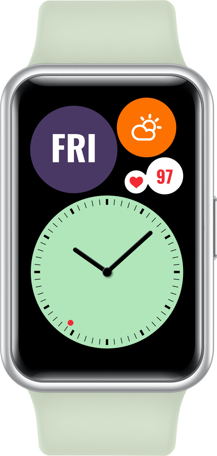 mint green huawei watch