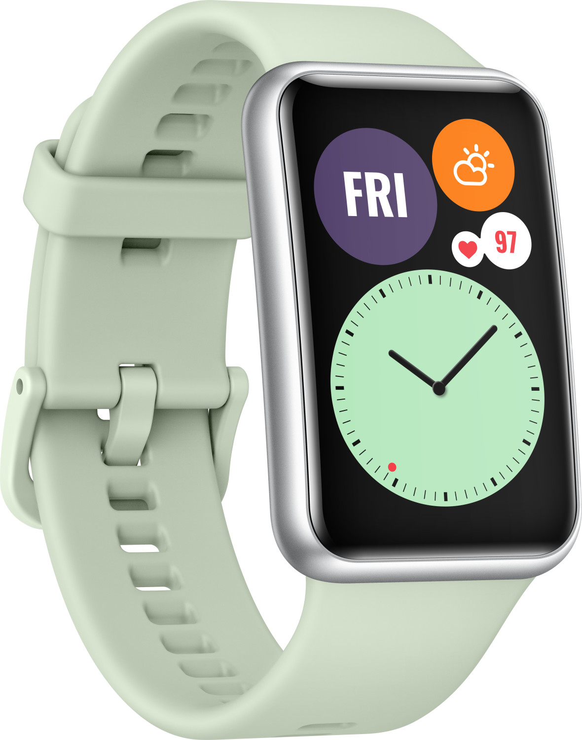 mint green huawei watch