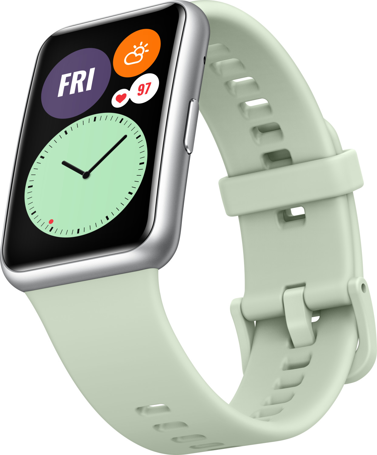 mint green huawei watch