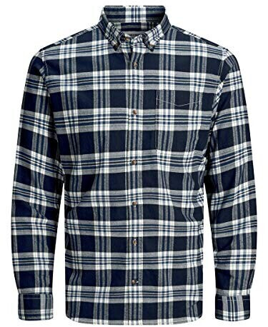 JACK/&JONES Herrenhemd Übergröße Leichtflanell Freizeithemd 5XL 6XL 7XL 8XL NEU