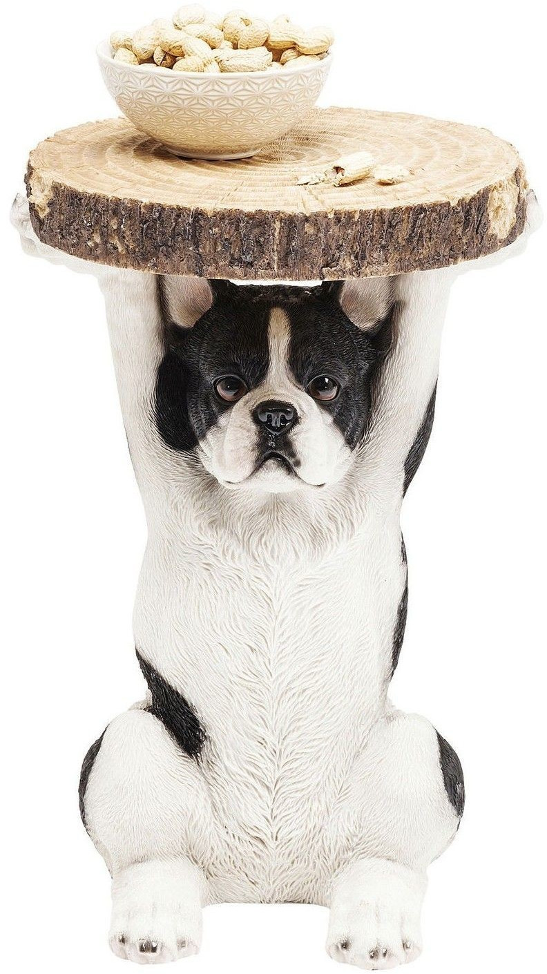 KARE Table d'appoint bouledogue francais