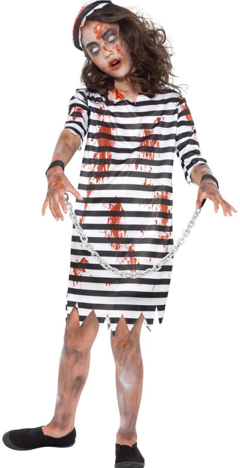 Smiffy's Zombie Convict Child Girl's Costume