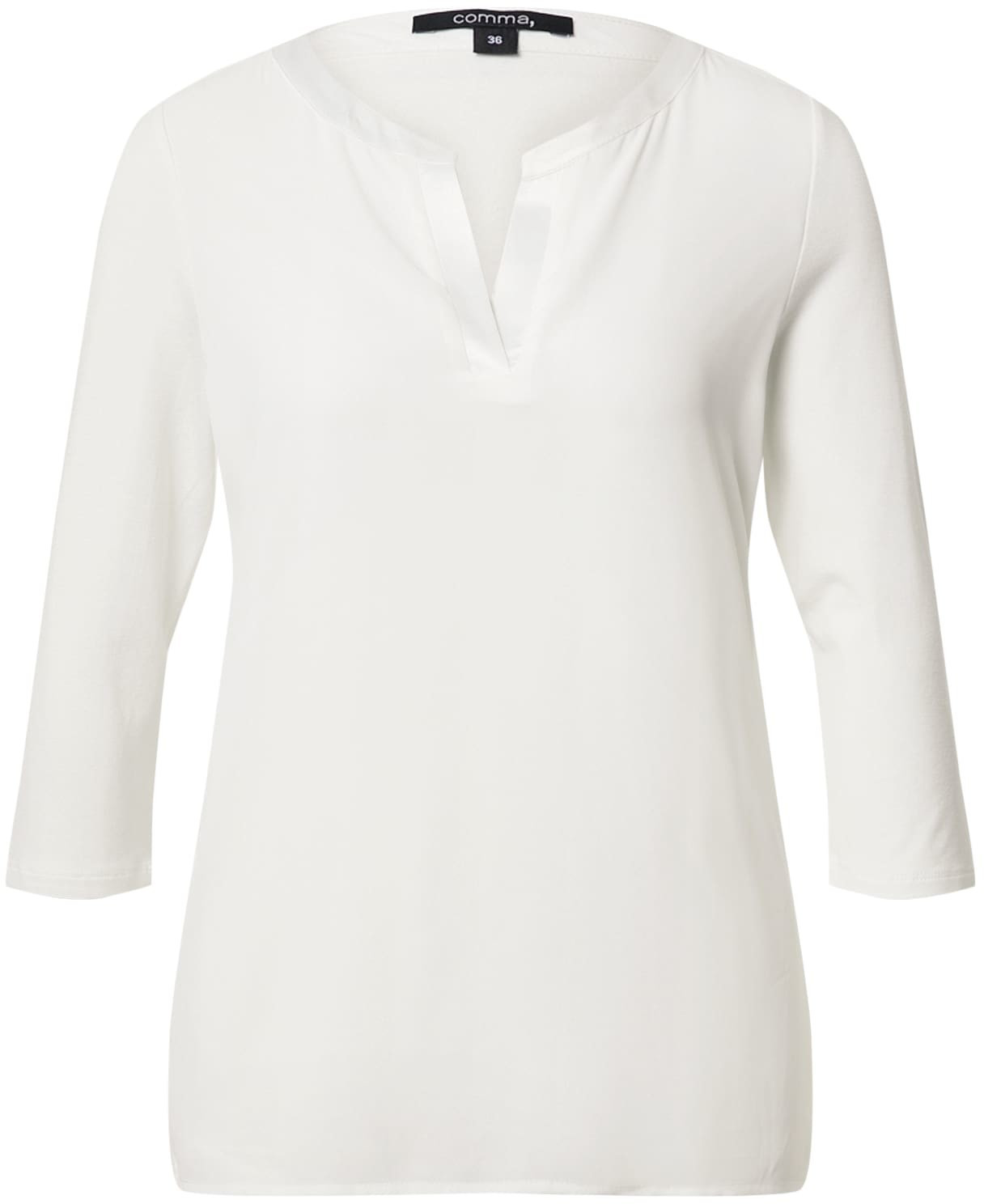 Comma Mixed Fabric Top (85.899.39.7391) offwhite