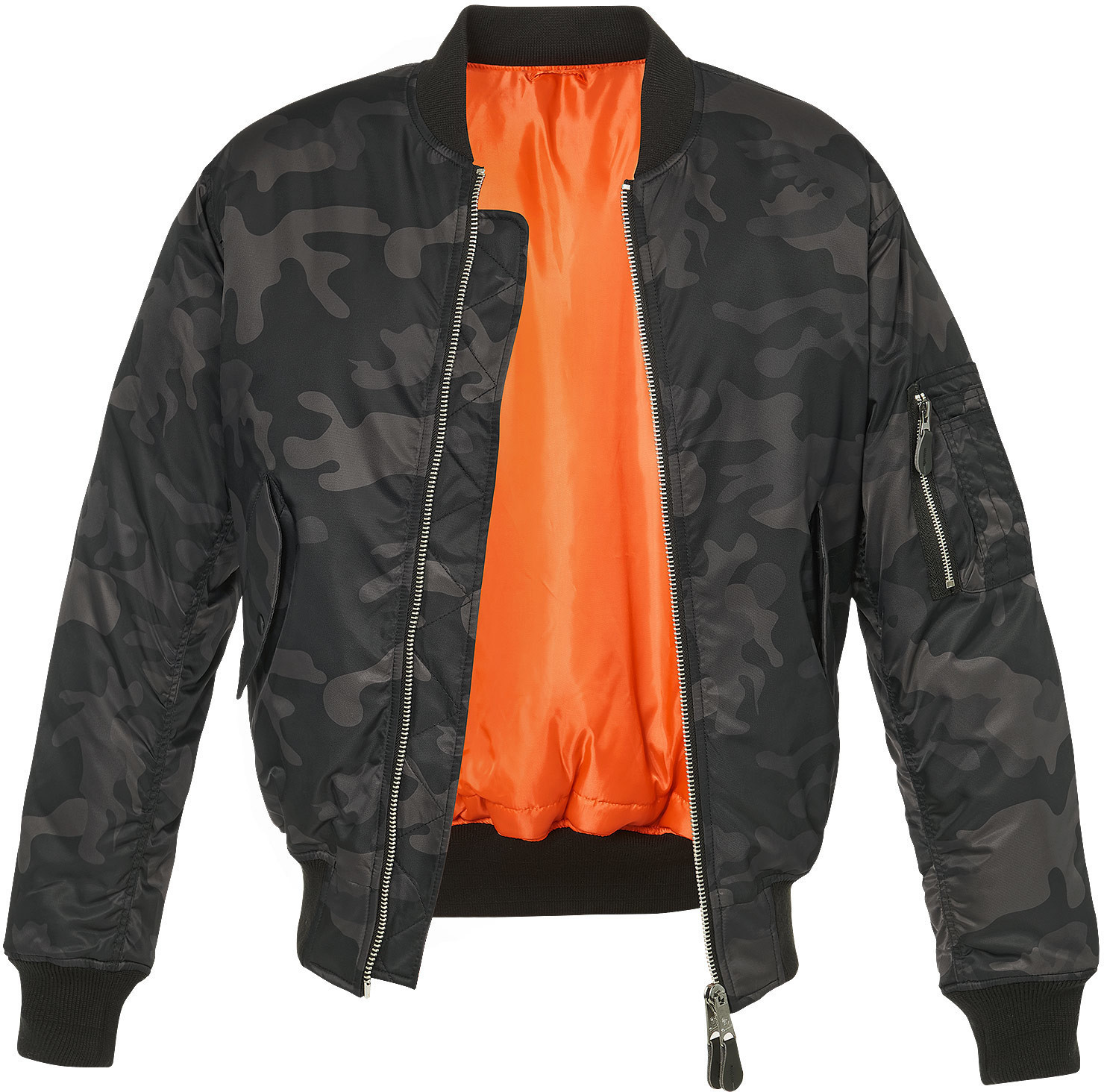 Orange camo outlet bomber jacket