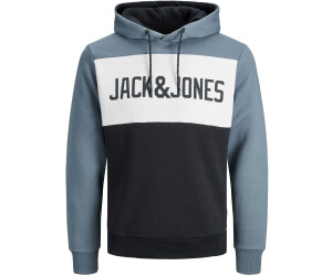JACK & JONES Mens Jjelogo Blocking Sweat Hood Sts Sweatshirt 