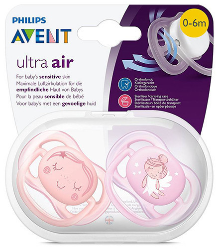 Philips AVENT Ultra Air 2 Baby Dummies Fairy 0-6m desde 6,95