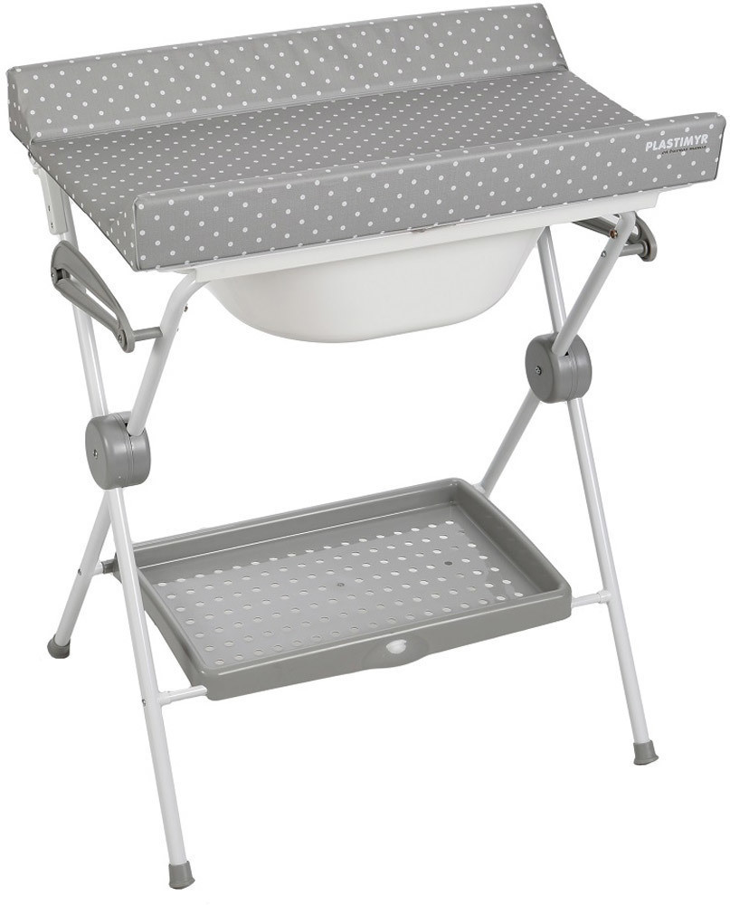 Plastimyr Folding bathtub Lea Gray Dots