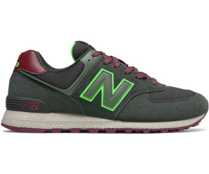 new balance 574 black with energy lime
