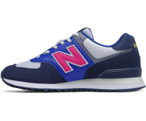 navy and pink new balance trainers