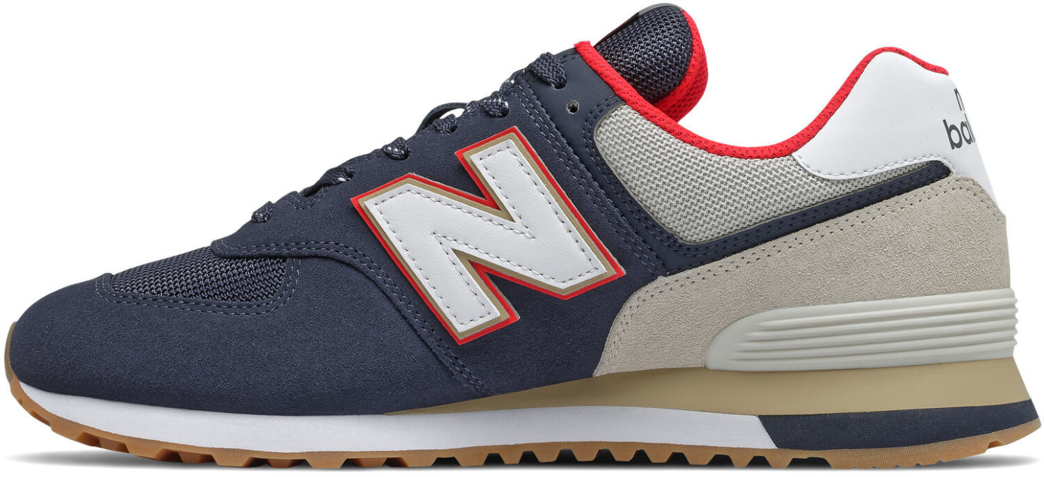Buy New Balance 574 nb navy/energy red from £117.60 (Today) – Best ...