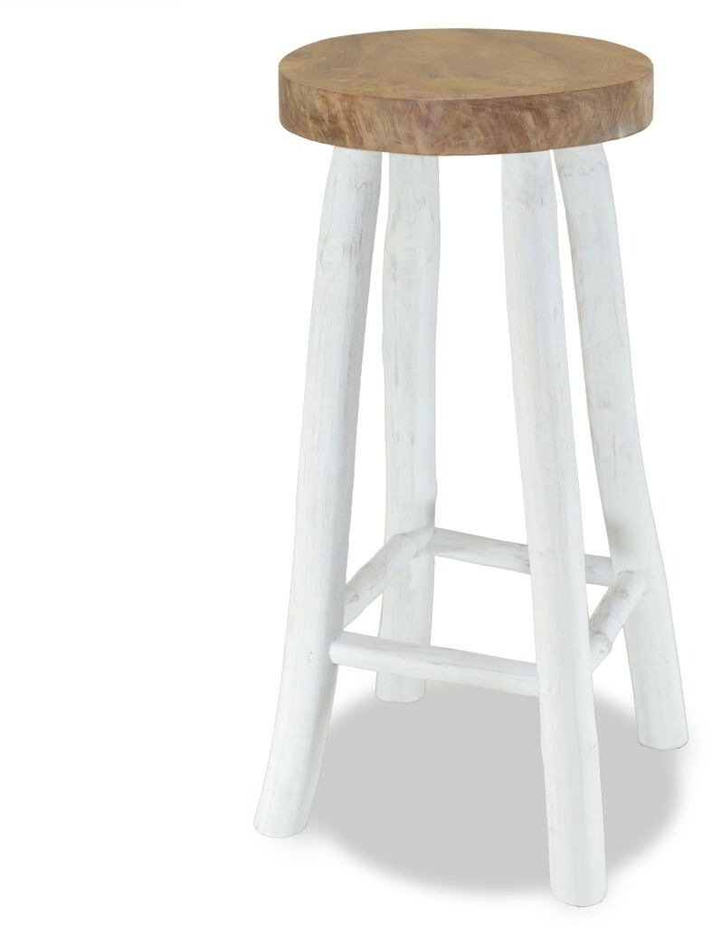 VidaXL Tabouret de bar bois de teck massif