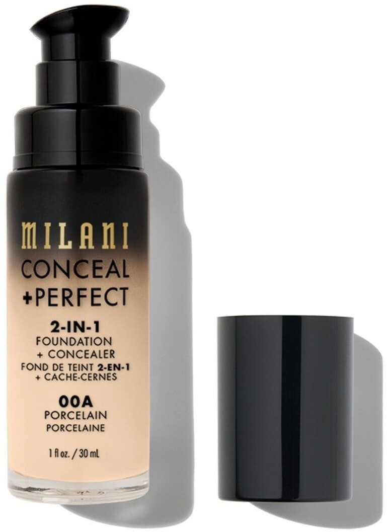 Milani Conceal & Perfect 2in1 Foundation + Concealer (30ml) Porcelain