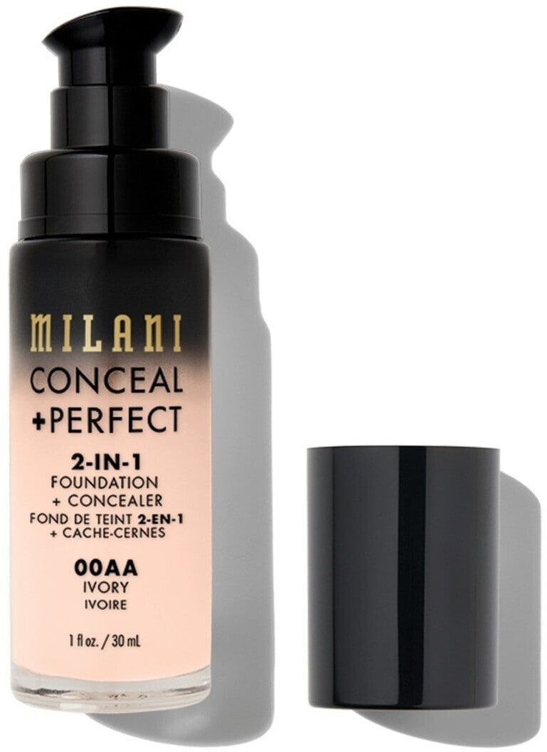 Milani Conceal & Perfect 2in1 Foundation + Concealer (30ml) Ivory