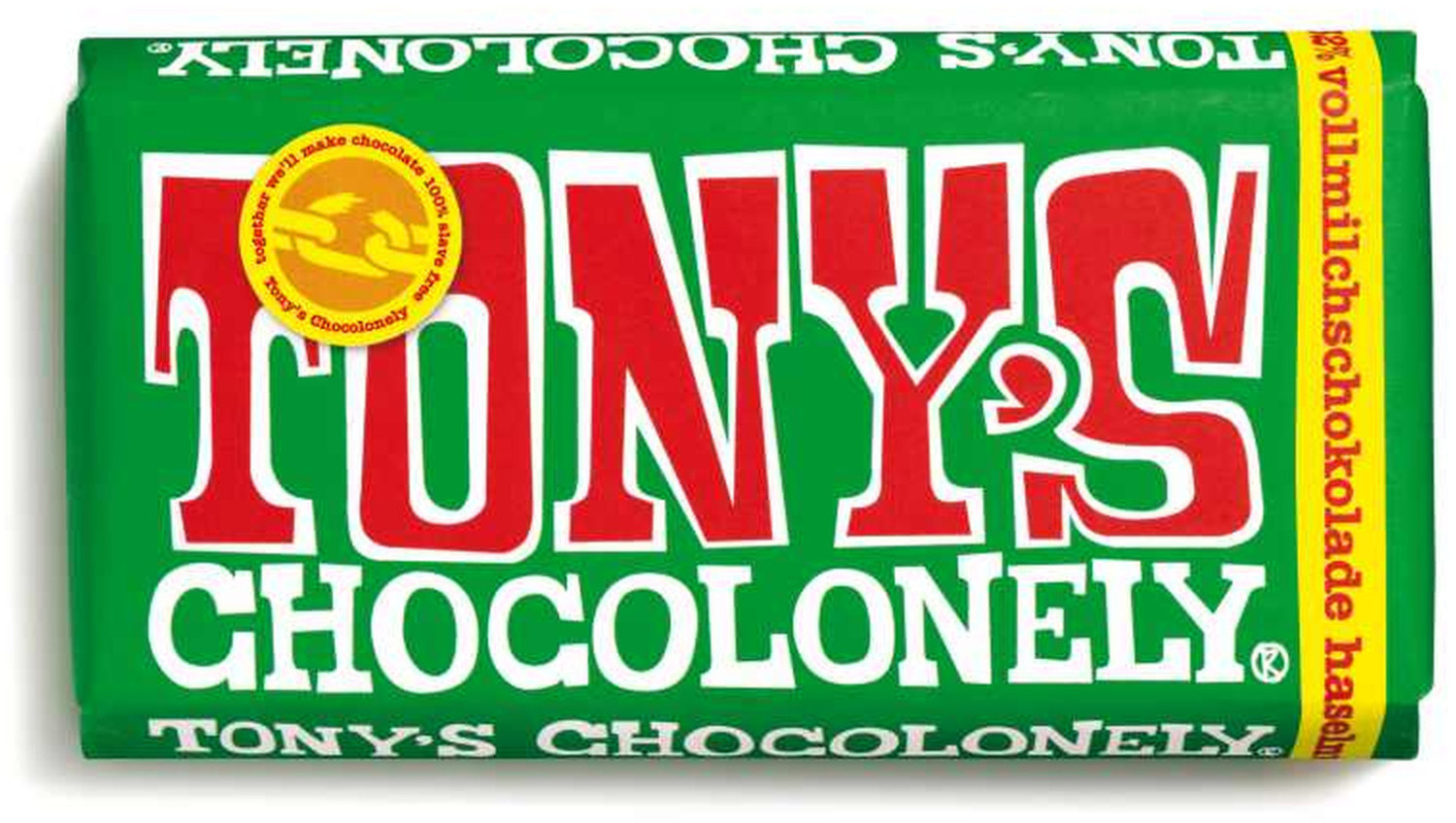 Tony’s Chocolonely Milk Chocolate 32% Hazelnut