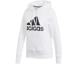 Adidas Women Athletics Badge of Sport Long Hoodie white Adidas Women Athletics Badge of Sport Long Hoodie glory pink