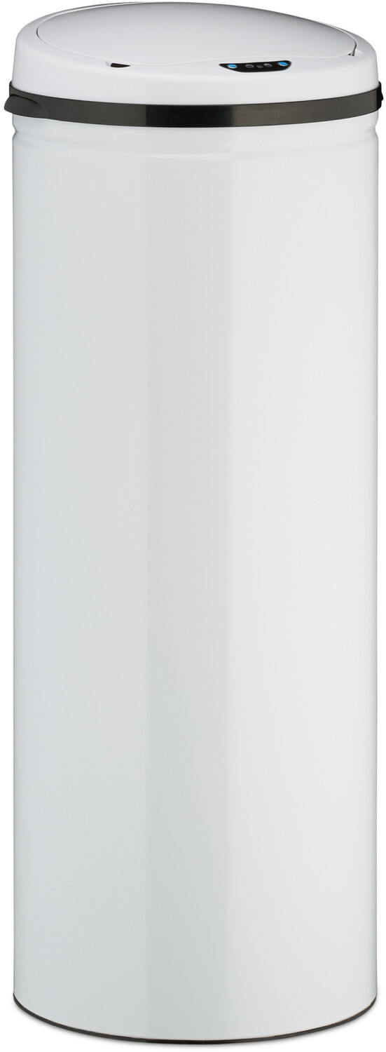 Relaxdays Sensor Bin 50 L white
