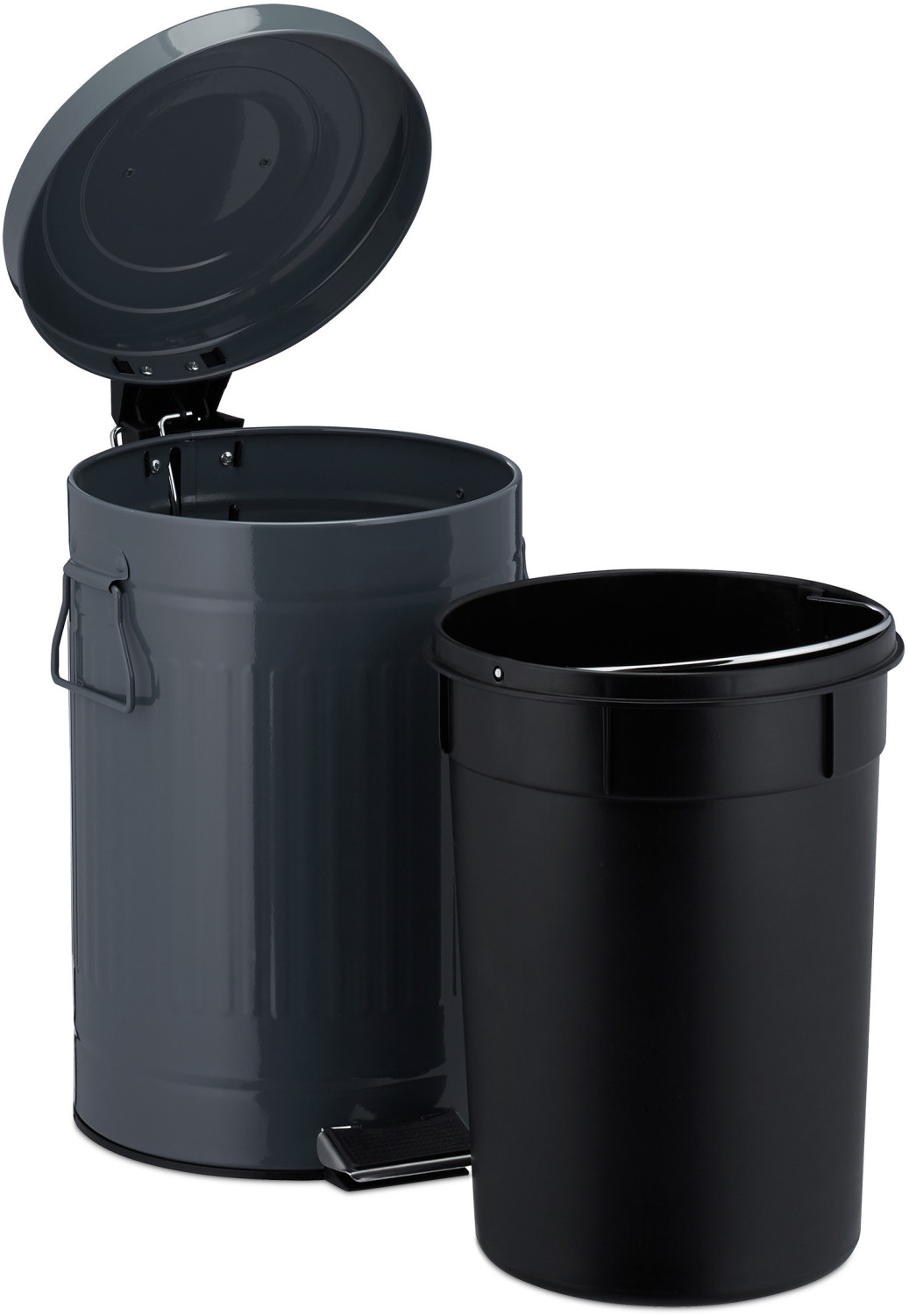 Relaxdays Retro Pedal Bin 12 L