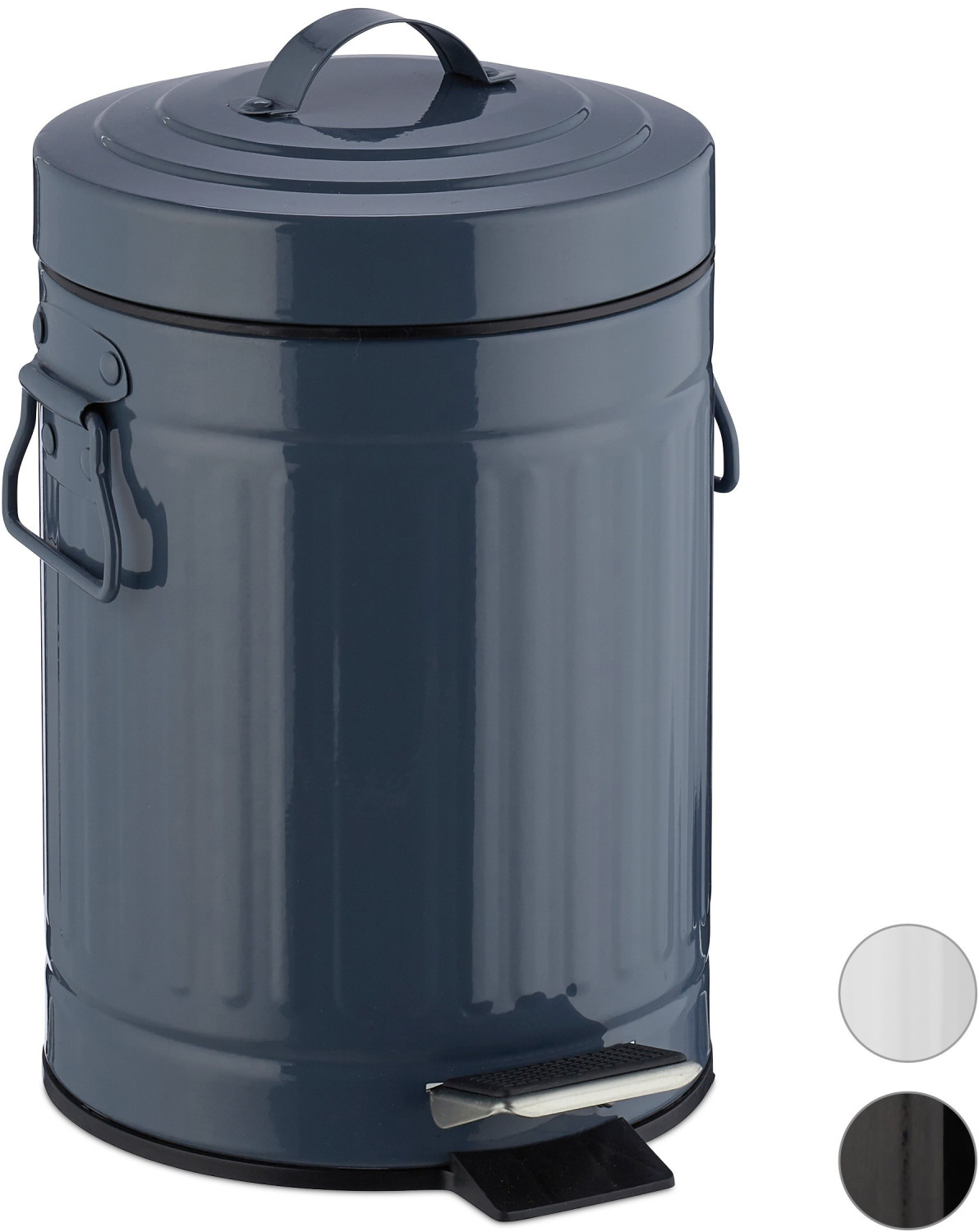 Relaxdays Retro Pedal Bin 3 L