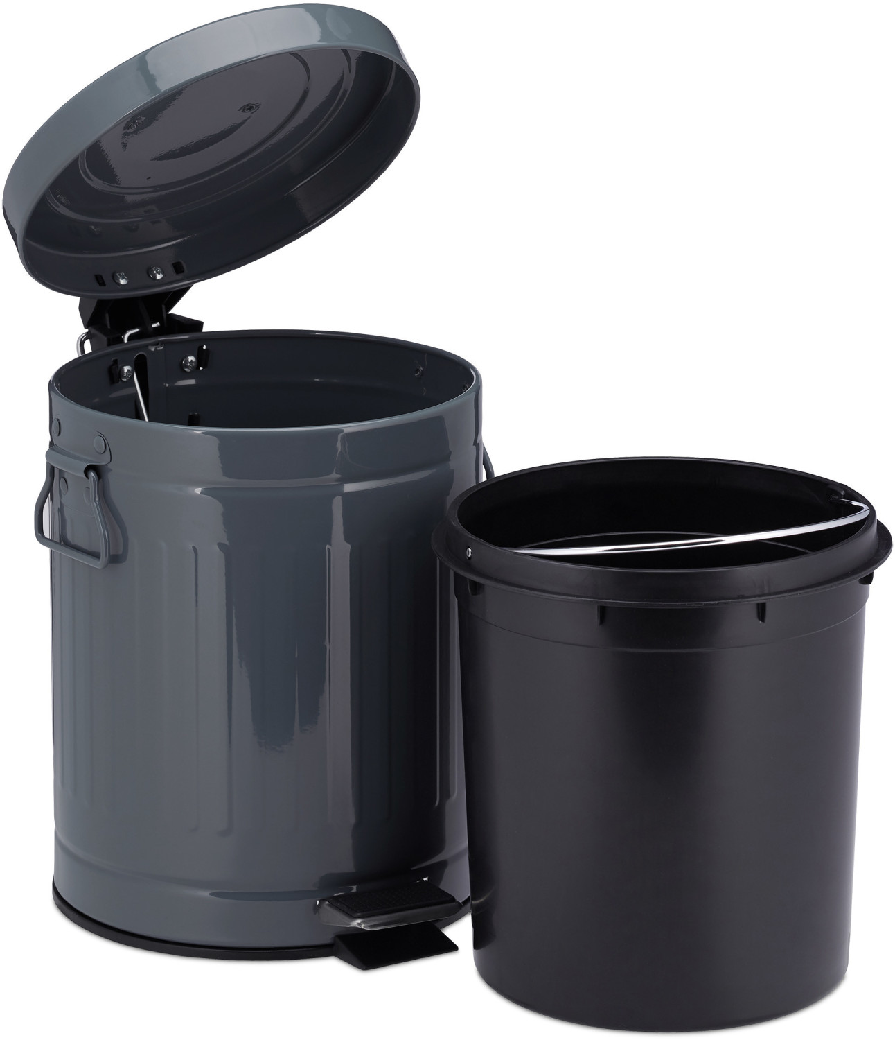 Relaxdays Retro Pedal Bin 5 L
