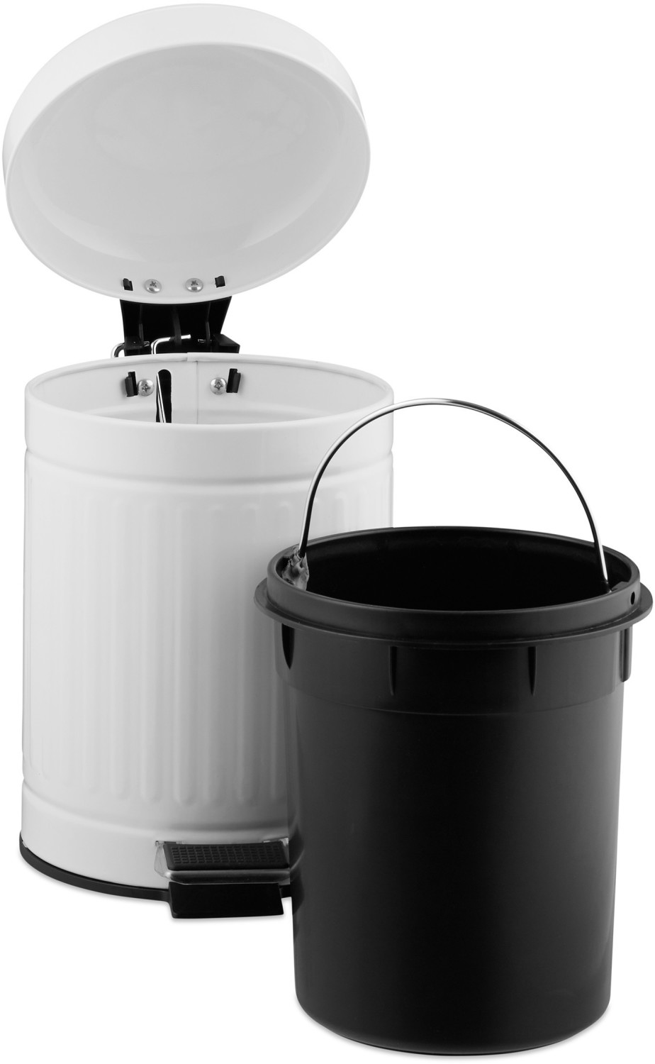 Relaxdays Pedal Bin 3 L white