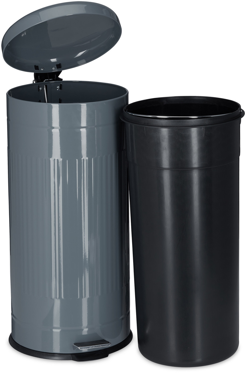 Relaxdays Pedal Bin 30 L grey