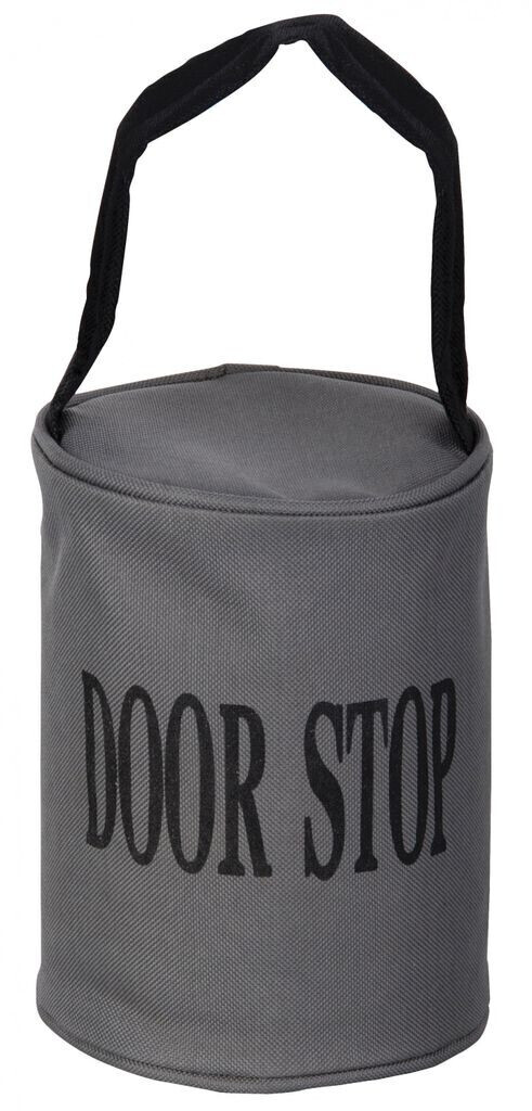 Esschert Door weight, door holder, with fabric cover, color: gray, Ø 12 cm, height: 16 cm