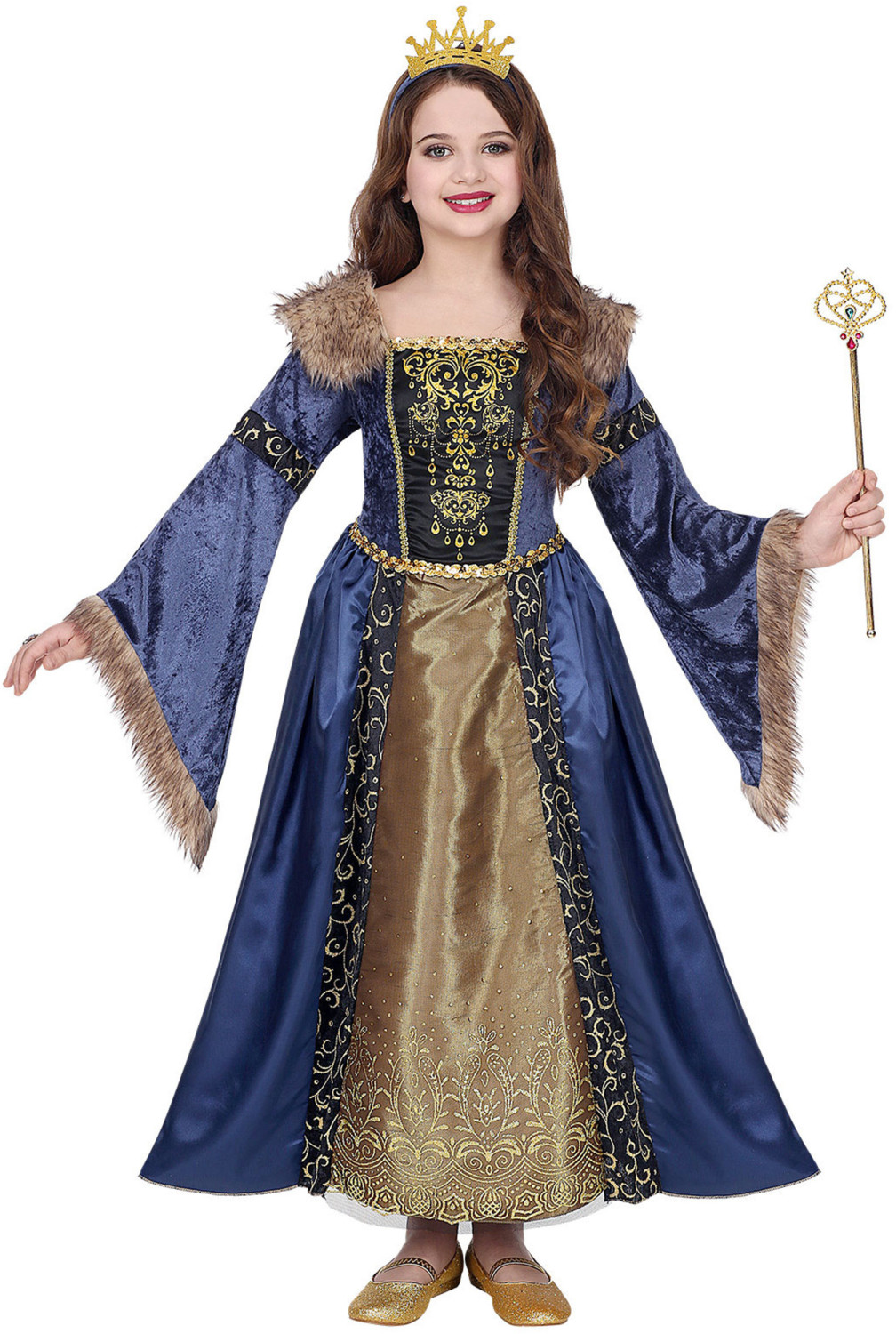 Widmannsrl Medieval Queen Children's Costume