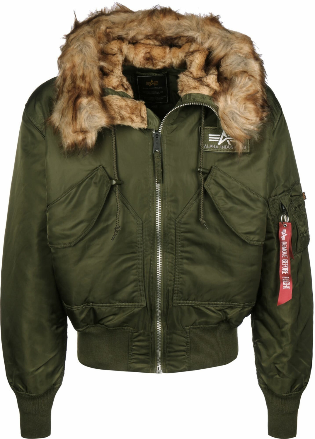 Alpha Industries 45P Hooded Custom Bomberjacket olive (113145 257)