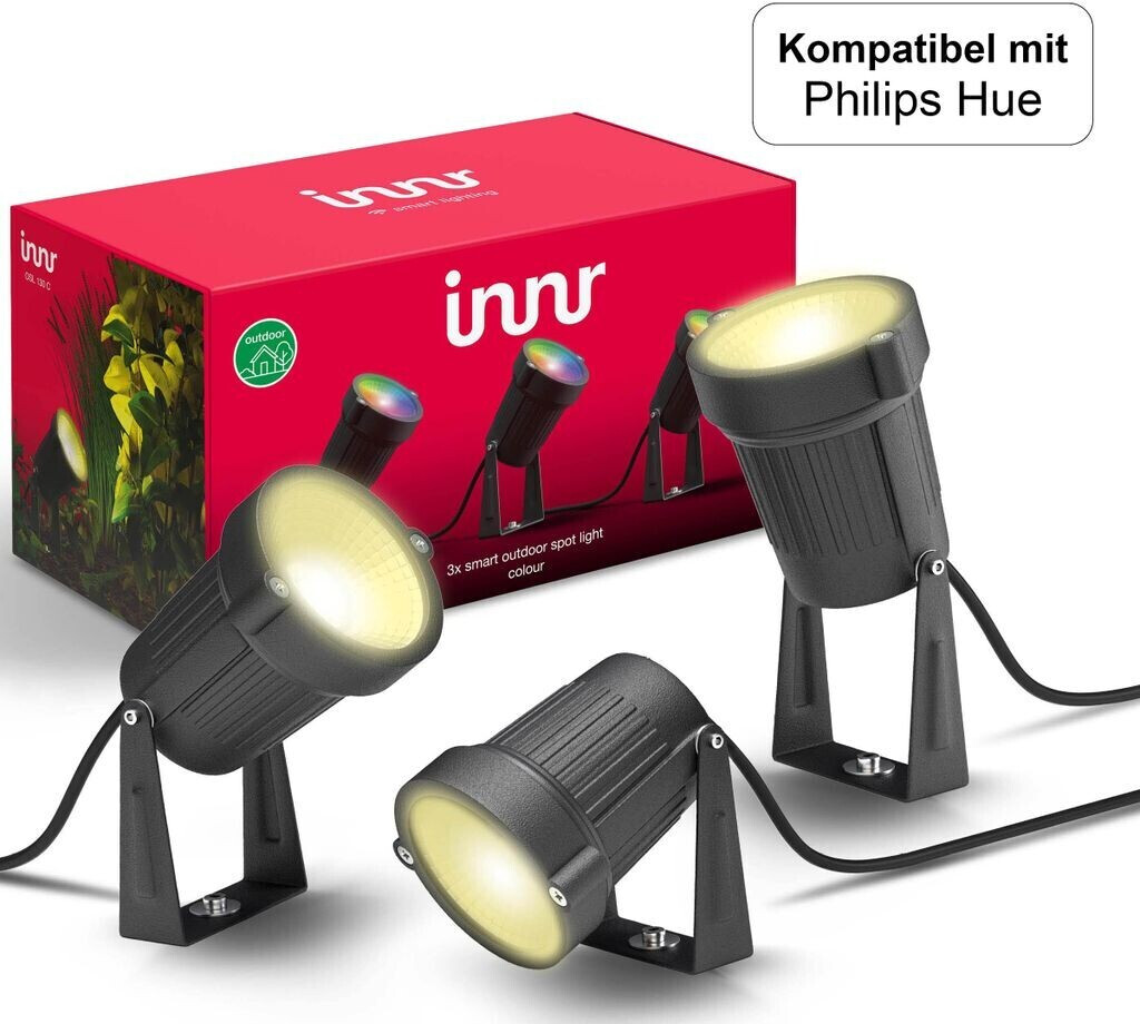 innr Smart Outdoor LED Spot Colour set of 3 (OSL130C) au meilleur