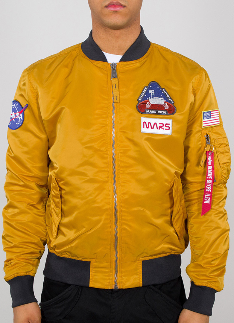 Alpha Industries MA-1 LW Mission to Mars bomber jacket wheat (126106-441)