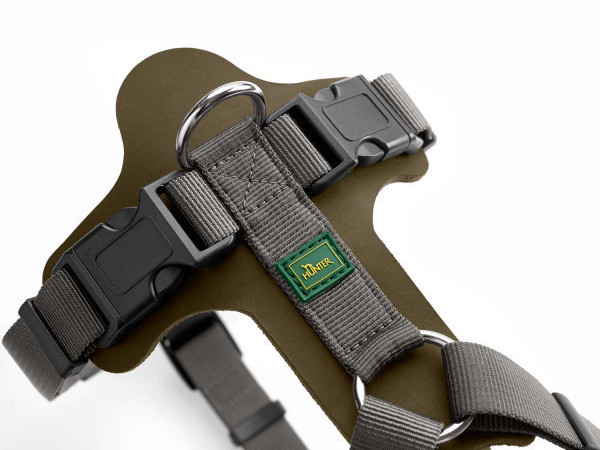 HUNTER Harnais pour chien XS-S Olive Greene Green/Grey HUNTER Harnais pour chien XS-S Olive Greene Green/Grey