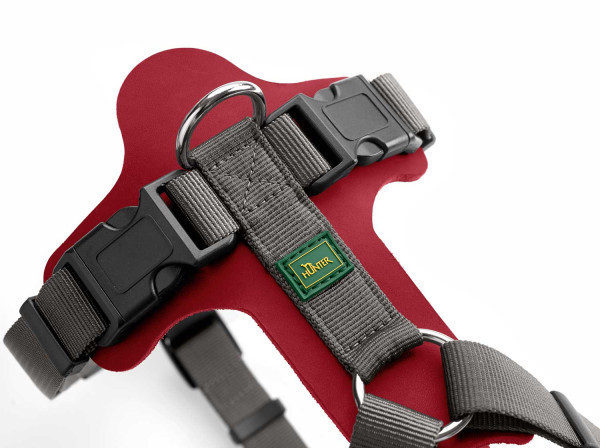 HUNTER Harnais pour chien M Red/Grey HUNTER Harnais pour chien M Red/Grey