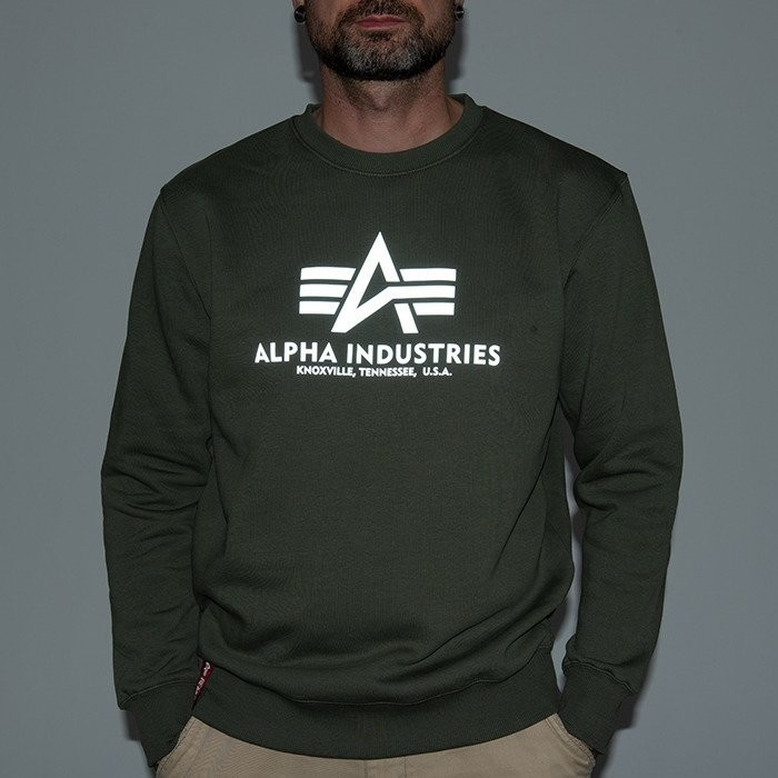 Alpha Industries Basic Sweater Reflective Print  (178392RP)