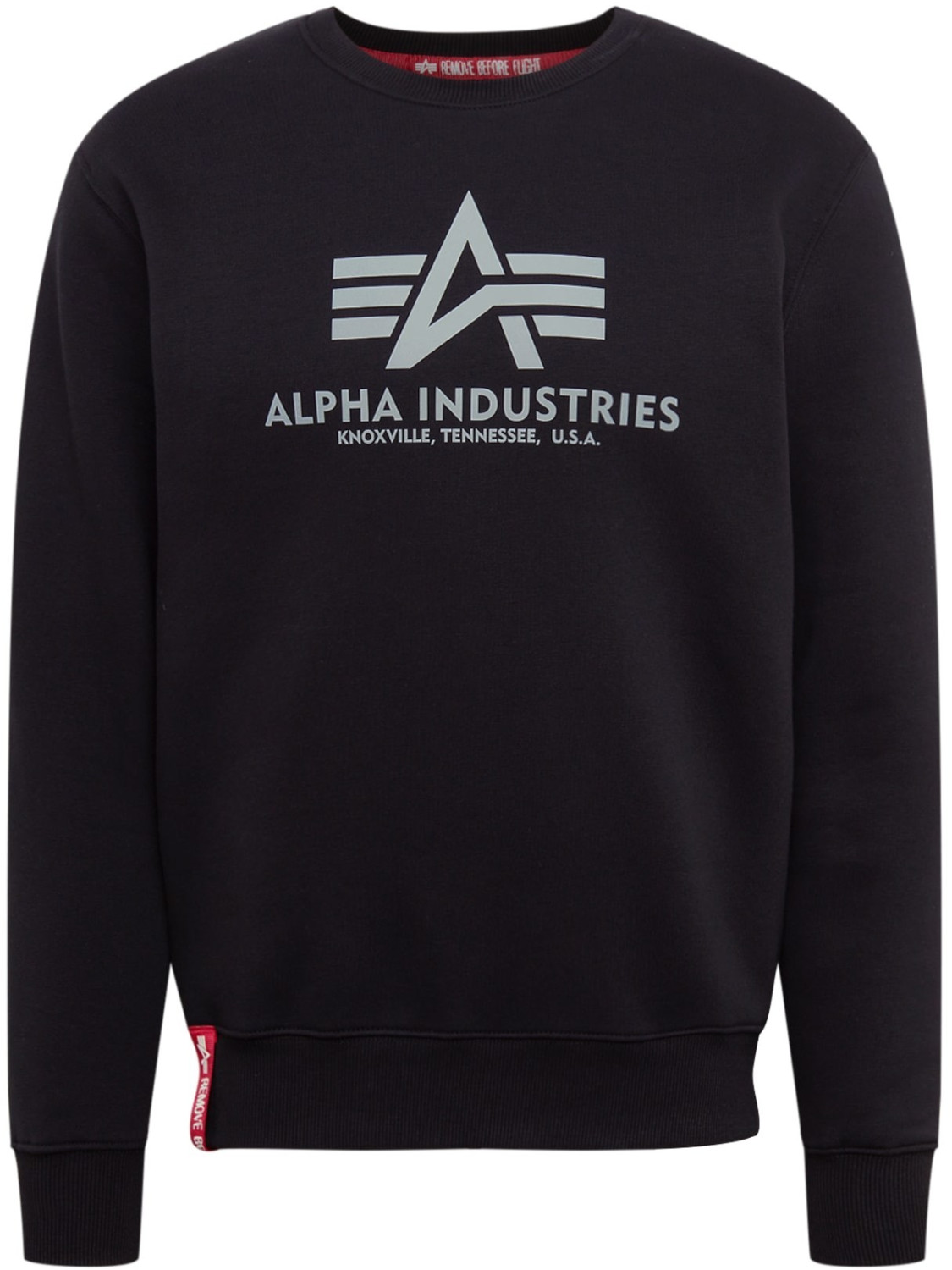 Alpha Industries Basic Sweater Reflective Print black (178392RP-03)