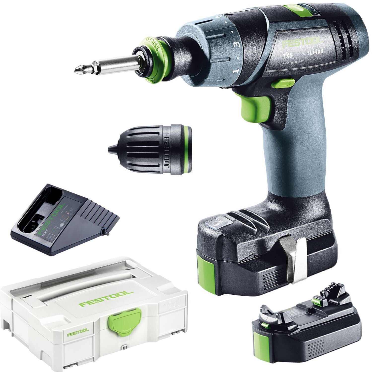 Festool TXS Li (2 x 2,6 Ah in Systainer 1 T-LOC)