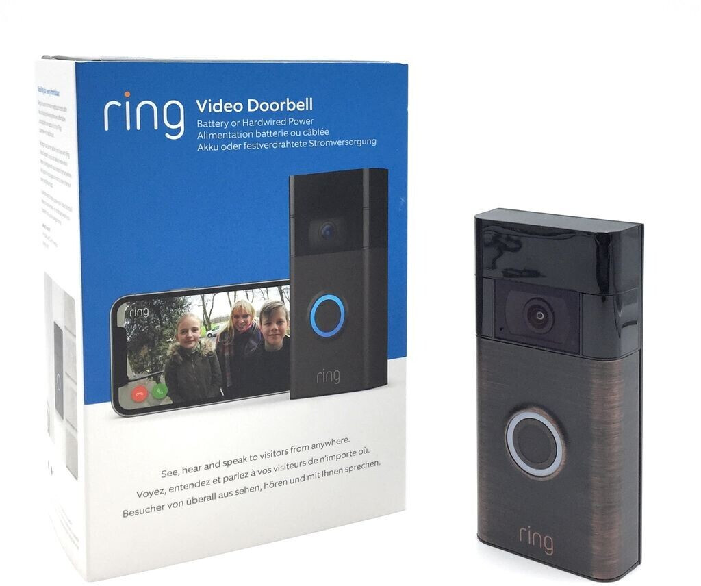 Ring Video Doorbell - Smart Wireless WiFi Doorbell Camera with Built-in  Battery, 2-Way Talk, Night Vision, Venetian Bronze 8VRASZ-VEN0 - The Home  Depot