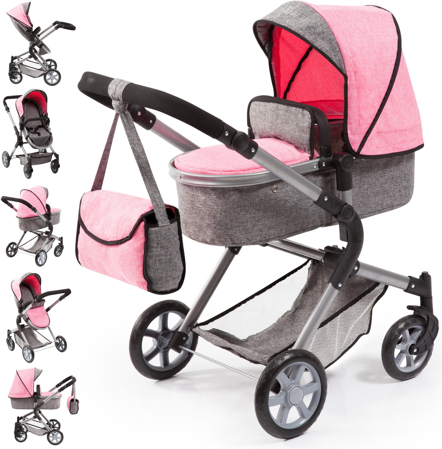 Bayer Santé Familiale Combi Stroller City Neo grey/pink